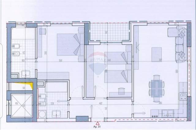 Tirane, ofert apartament 2+1+BLK Kati 7, 105 m² 78.000 Euro (Univers City)