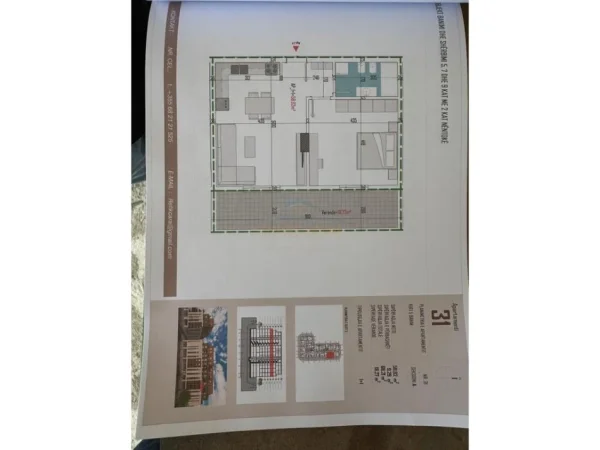 Tirane, shitet apartament 1+1 Kati 5, (Kamez)