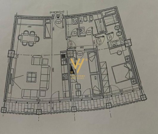 Tirane, jepet me qera apartament 2+1+Ballkon Kati 9, 124 m² 1.800 € (LAKE VIEW)