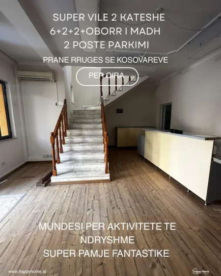 Tirane, jepet me qera Vile 2 Katshe , 300 m² 