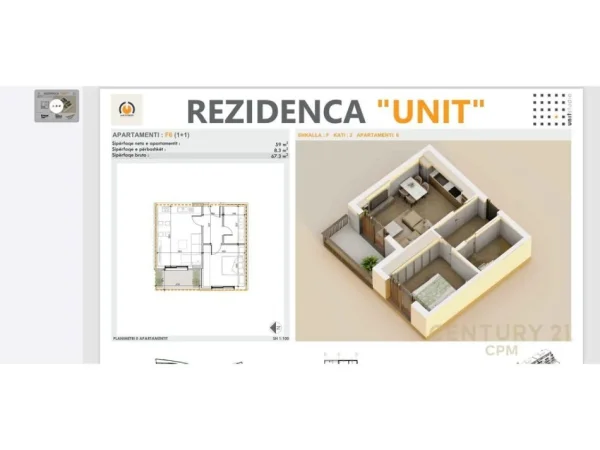 Tirane, shes apartament 1+1+Aneks+Ballkon Kati 2, 67 m² 141.000 € 