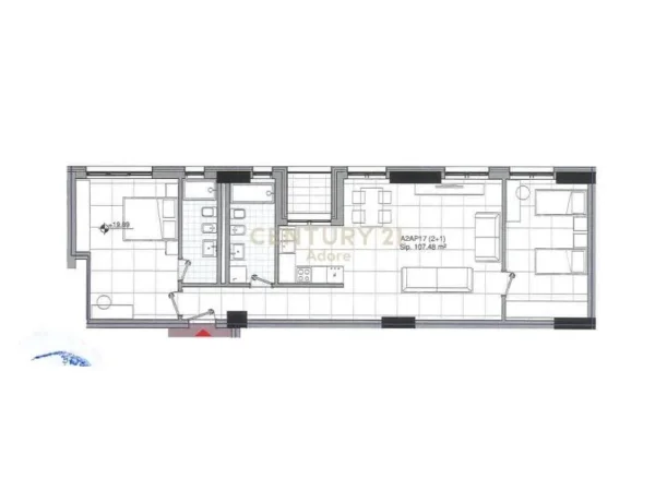 Tirane, shes apartament 2+1+Aneks+Ballkon Kati 5, 128 m² 
