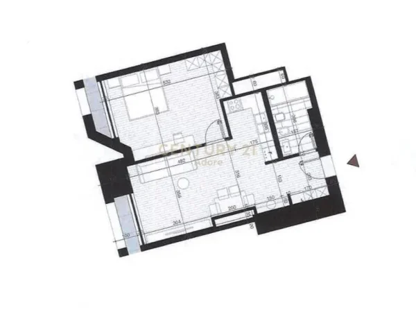 Tirane, shes apartament 1+1+Aneks+Ballkon Kati 7, 98 m² (NEW TOWER BOULEVARD)