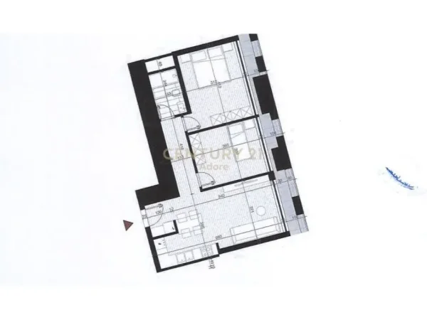 Tirane, shes apartament 2+1+Aneks+Ballkon Kati 5, 111 m² (NEW TOWER BOULEVARD)