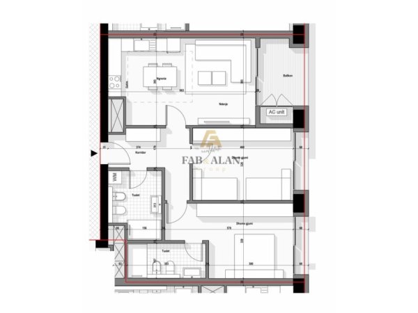 Tirane, shitet apartament 2+1 Kati 17, 126 m² 309.435 € (Bulevardi i Ri)