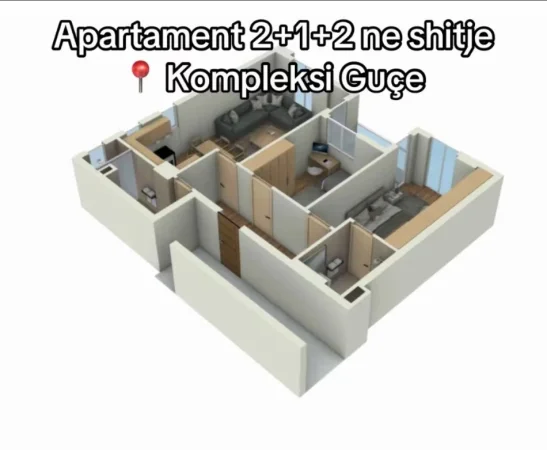 Tirane, shitet apartament 2+1+Ballkon , 118 m² (Rruga Ndre Mjeda)
