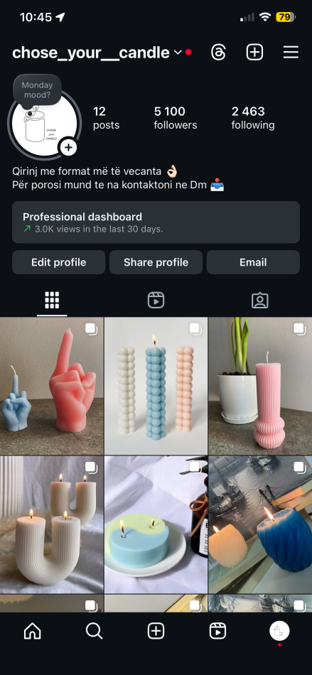 Faqe ne instagram