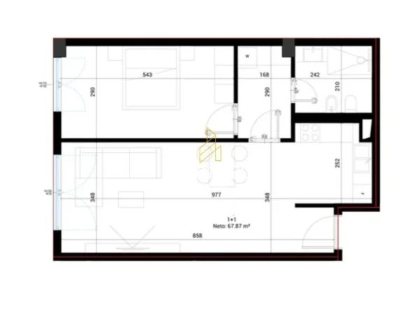 Vlore, shitet apartament 1+1 Kati 0, 80 m² 224.252 € (Village Square – Drimadhë)