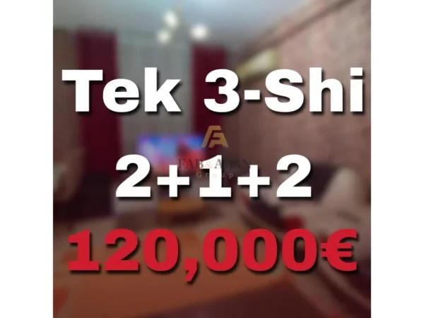 Tirane, shitet apartament 2+1 Kati 3, 97 m² 120.000 € (Ardeno)