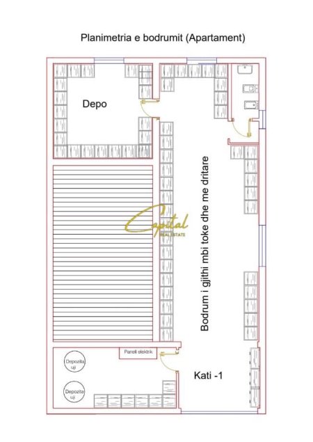 Tirane, jepet me qera apartament 3 Katshe Kati 3, 620 m² 2.000 € (BATHORE)