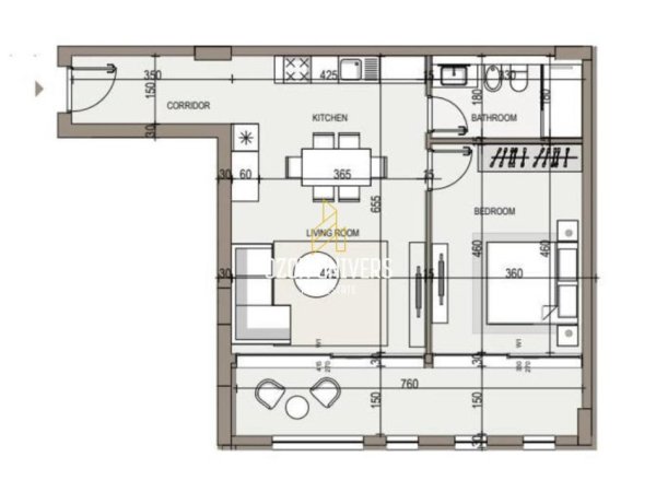 Vlore, shitet apartament 1+1+Ballkon Kati 2, 80 m² 306.845 € (Jal Y' Mar Residence, Jalë)