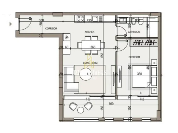 Vlore, shitet apartament 1+1+Ballkon Kati 2, 80 m² 306.845 € (Jal Y' Mar Residence, Jalë)