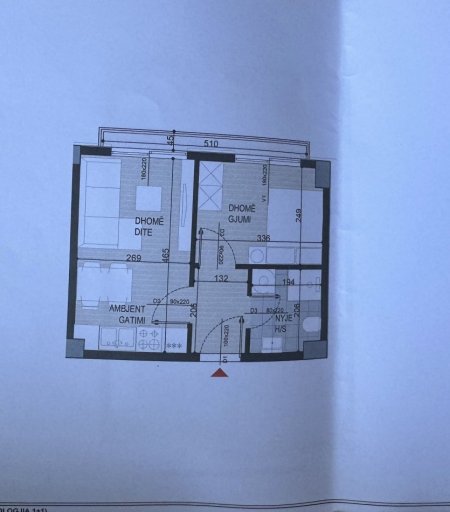 Tirane, shitet apartament 1+1+Ballkon Kati 10, 47 m² 69.500 € (Ish Fusha Aviacionit Cmim Klering)