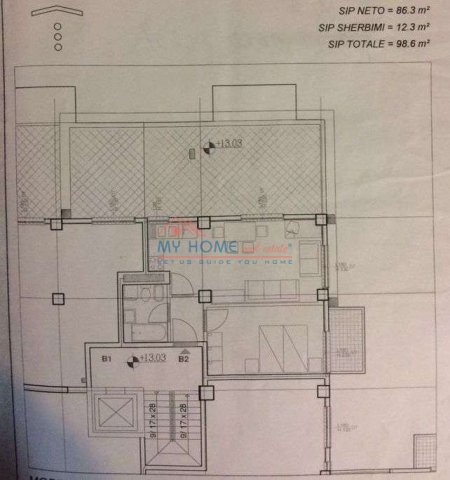 Tirane, shitet apartament 2+1+Ballkon Kati 4, 98 m² 183.000 € (Rruga e Kavajes)