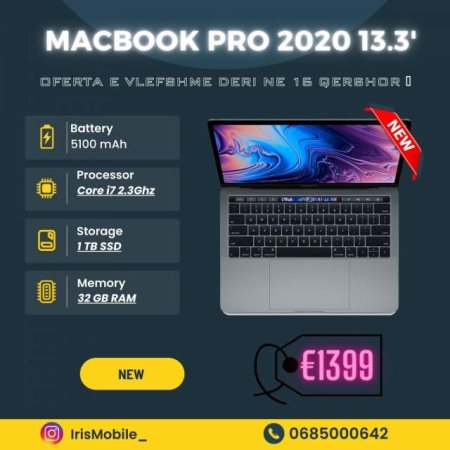 Tirane, shes Laptop MACBOOK PRO/AIR 499 Euro