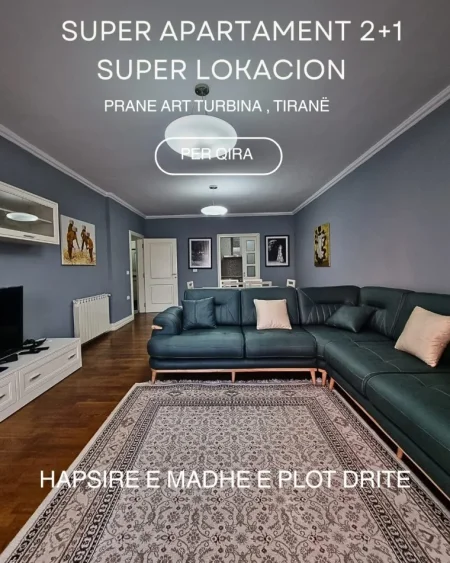 Tirane, jepet me qera apartament 2+1+Ballkon Kati 4, 110 m² 1.000 € 