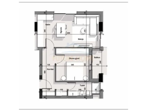 Tirane, shitet apartament 1+1+Ballkon Kati 6, 69 m² 100.100 € (Rruga 5 Maji)