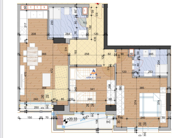 Tirane, shitet apartament 2+1+Ballkon Kati 5, 90 m² 178.000 € (RRUGA DRITAN HOXHA, LAPRAKË)