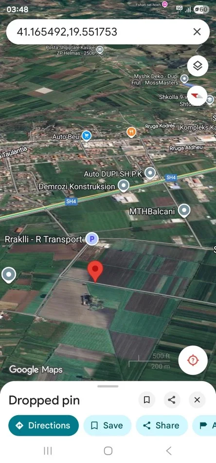 Golem, shitet toke , 4.000 m² 48.000 € (Rr Blerimaj Kavaje)