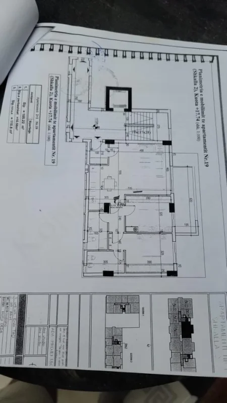 Tirane, shitet apartament 2+1 Kati 5, 111 m² 115.000 € (KAMEZ)