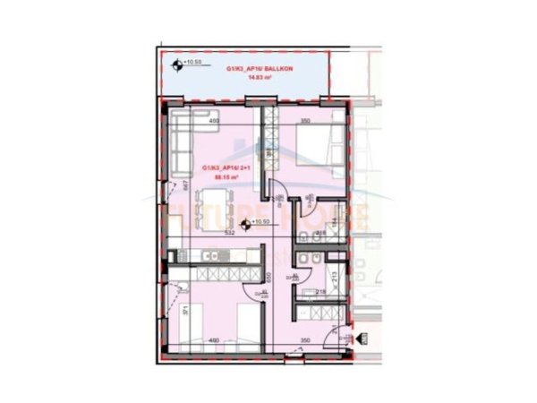 Tirane, shitet apartament 2+1 Kati 3, 116 m² 203.600 € (LIQENI I FARKES)