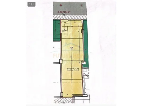 Jepet me Qera Ambient Biznesi Kati 0, 1.300 €