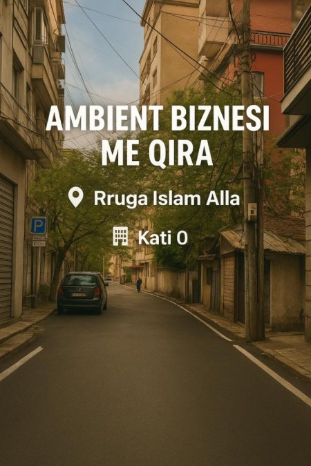 Tirane, jepet me qera ambjent biznesi Kati 0, 135 m² 150.000 Leke/Muaj (Rruga Islam Alla)
