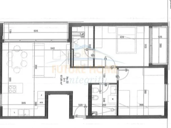 Tirane, shitet apartament 2+1+Ballkon Kati 2, 115 m² 231.000 € (Mjull Bathore)