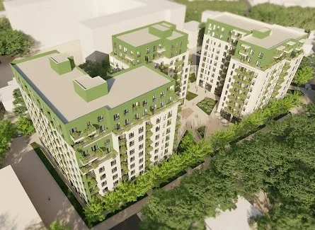 Tirane, shitet apartament 1+1 Kati 3, 70 m² (Viva Complex)