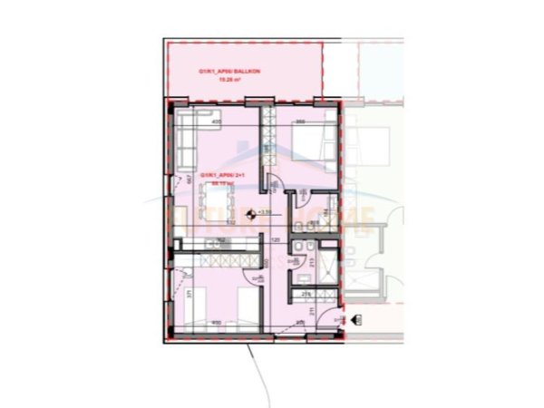 Tirane, shes apartament 2+1+Ballkon Kati 1, 120.000 m² 211.500 € (Liqeni i Farkes)