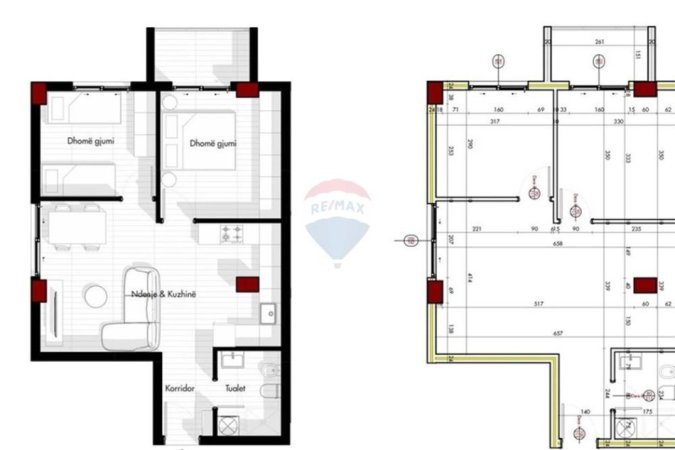 Shqiperi, shitet apartament 1+1+Ballkon , 73 m² 95.000 € 