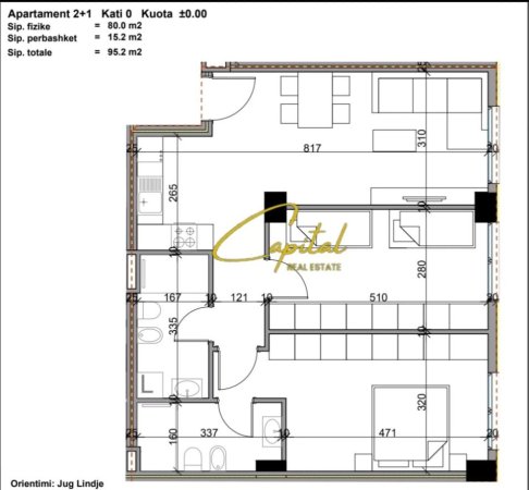 Tirane, shitet apartament 2+1 Kati 1, 95 m² 109.500 € (PASKUQAN)