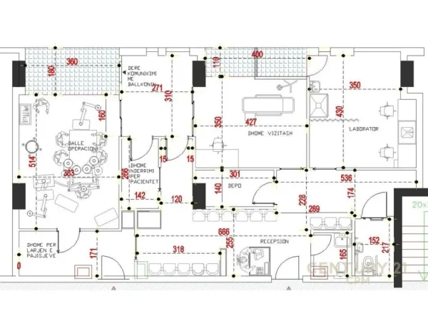 Tirane, jepet me qera ambjent biznesi Kati 1, 150 m² 2.700 € (Kika 2, Komuna e Parisit)