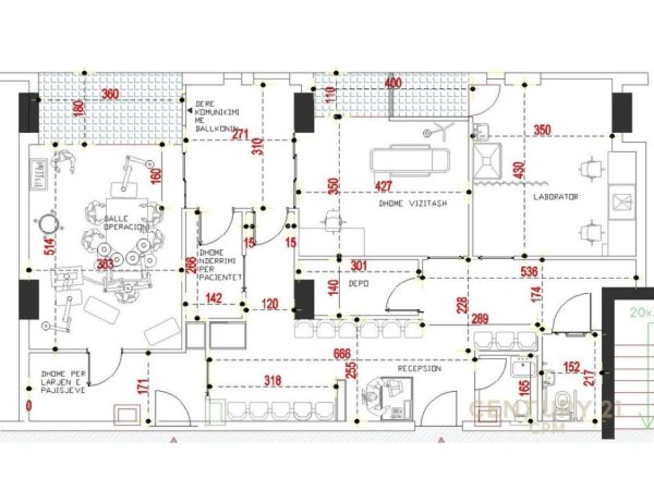 Tirane, jepet me qera ambjent biznesi Kati 1, 150 m² 2.700 € (Kika 2, Komuna e Parisit)