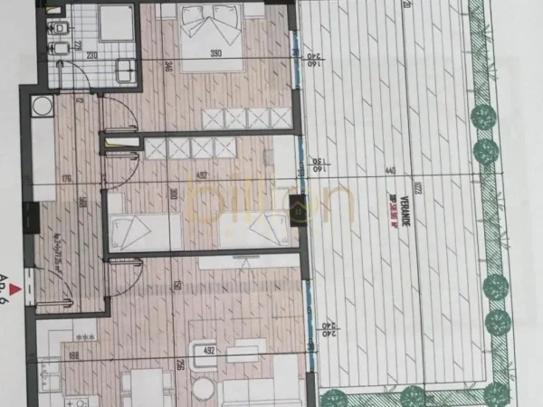 Tirane, shitet apartament 2+1 Kati 1, 91 m² 91.000 € (Univers city)