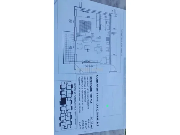 Gjiri Lalezit | Hamallaj, shitet apartament 1+1+Ballkon Kati 0, 52 m² 110.000 € (Gjiri Lalzit, Durres)