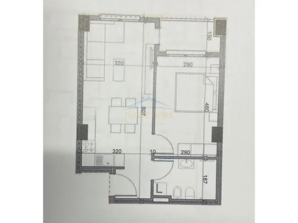 Tirane, shitet apartament 1+1+Ballkon Kati 3, 64 m² 