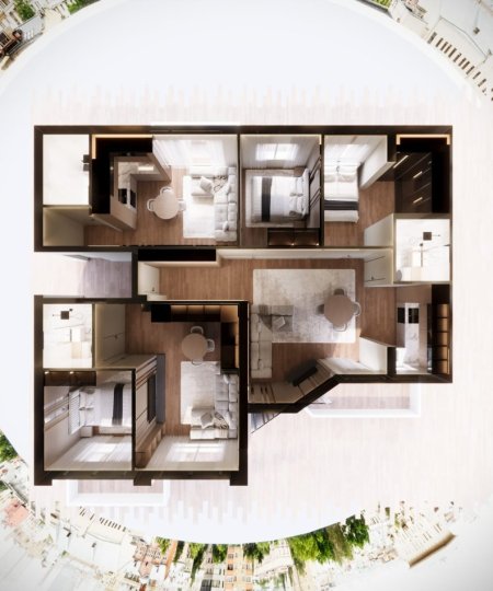 Tirane, shitet apartament 1+1 , 55 m² 91.443 € (Ali Demi)