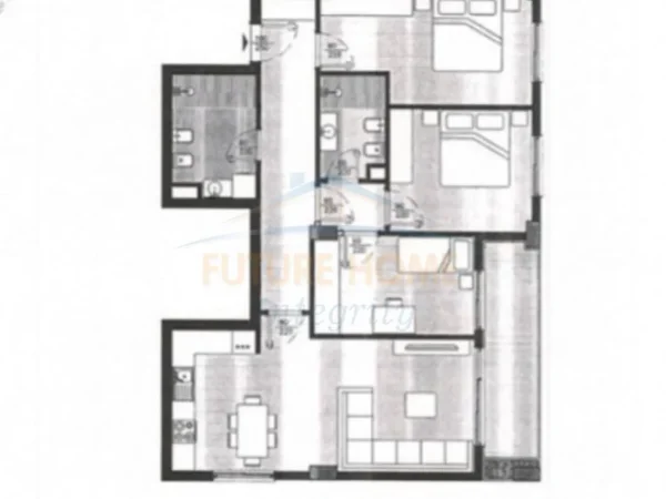 Tirane, shitet apartament 3+1+Ballkon Kati 2, 136 m² 190.148 € (5 Maji)