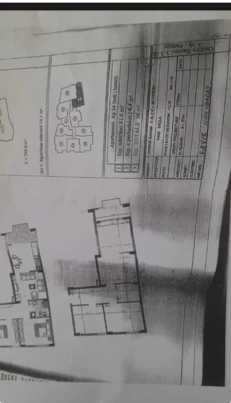 Tirane, shitet apartament 2+1 Kati 4, 96 m² 125.000 € (Rruga e dajtit)