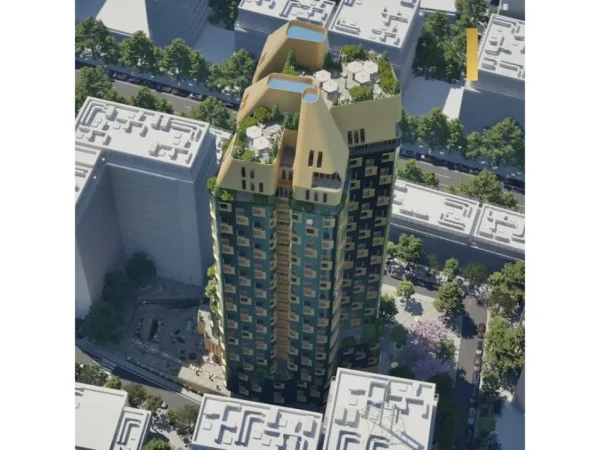 Tirane, shes apartament 1+1 Kati 7, 67 m² 219.000 € (Qender)