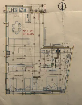 Tirane, shes apartament 2+1 Kati 6, 120 m² 192.000 € (Ali Demi)