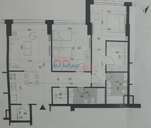 Tirane, shitet apartament 2+1 Kati 19, 143 m² 601.400 € (Rruga e Elbasanit)