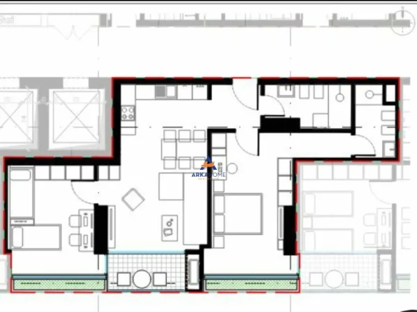 Tirane, shitet apartament 2+1+Ballkon Kati 3, 114 m² 228.000 € (RRUGA DRITAN HOXHA)