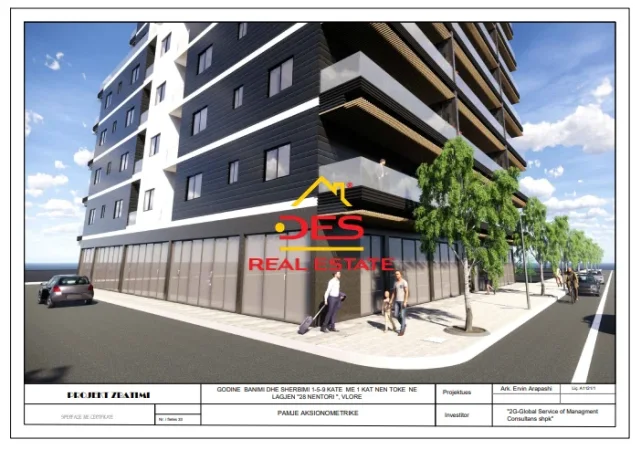 Vlore, jepet me qera ambjent biznesi Kati 0, 120 m² 1.200 € (Rruga Lef Sallata)