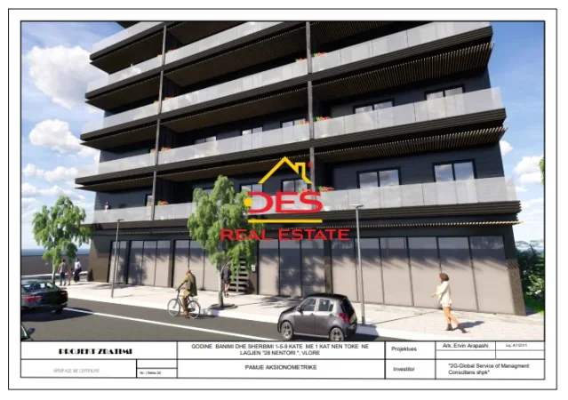 Vlore, jepet me qera ambjent biznesi Kati 0, 120 m² 1.200 € (Rruga Lef Sallata)