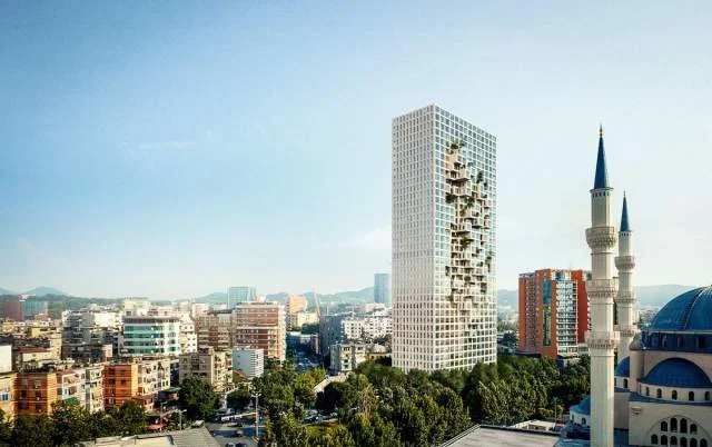 Tirane, shitet apartament 1+1 Kati 25, 138m² 566.825 Euro (“DOWNTOWN ONE”, BULEVARDI “BAJRAM CURRI”)