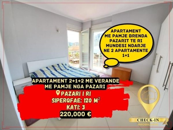 Tirane, shitet apartament 2+1+BLK Kati 3, 120 m² 220.000 Euro (Pazari i Ri)