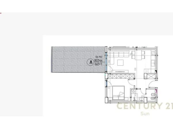 Tirane, shitet apartament 1+1 Kati 6, 90 m² 120.763 € 