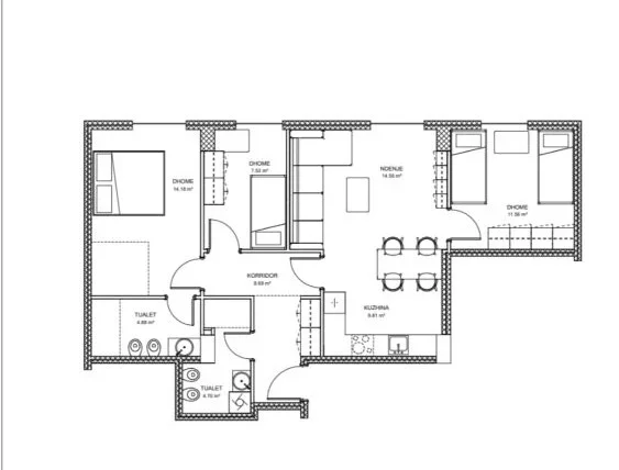 Tirane, jepet me qera apartament 3+1+Aneks+Ballkon Kati 8, 125 m² 600 € (qtu)